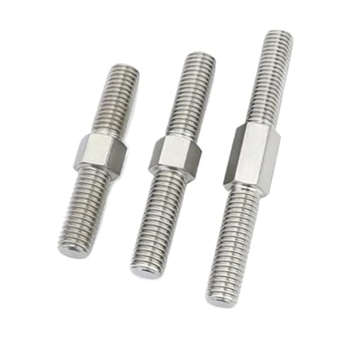 CYJAZNHH Doppelendige Gewindestange 304 Edelstahl M6 M8 40mm-90mm - Packung mit 2 Hochleistungsbefestigungen(M6x70mm 2pcs) von CYJAZNHH