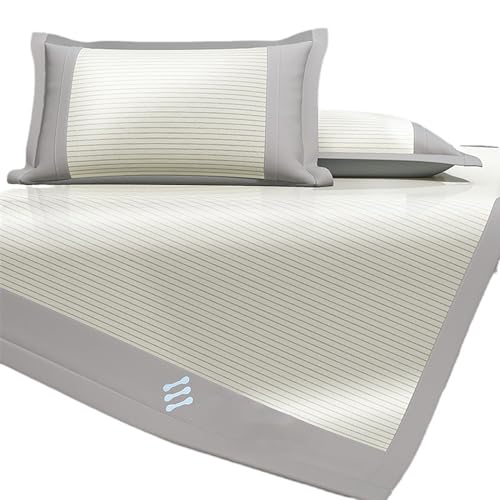 CYJAZNHH Doppelseitiger, Faltbarer Matratzentopper aus Bambusrattan, mehrere Größen(150 * 200cm) von CYJAZNHH