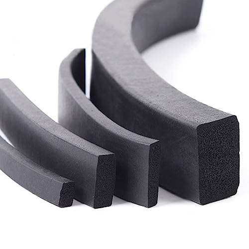 CYJAZNHH EPDM-Schaum-Dichtungsstreifen, Schwammdichtung, Schranktürdichtung, schwarz, mehrere Größen(4x7mm,10 Meters) von CYJAZNHH