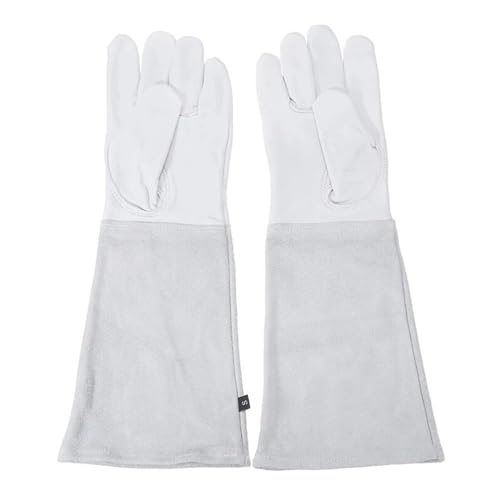 CYJAZNHH Gartenarbeit Rose Rebschnitt Stulpen Handschuhe Langarm Multicolor Mehrere Größen(White,Large) von CYJAZNHH