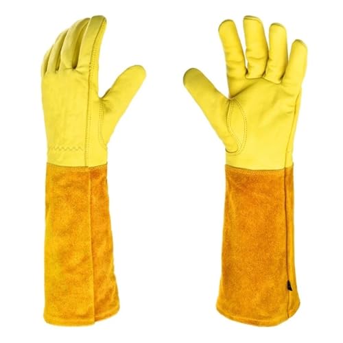 CYJAZNHH Gartenhandschuhe mit langem Unterarm for Beschneiden, gelb, mehrere Größen for Männer und Frauen(X-Large) von CYJAZNHH