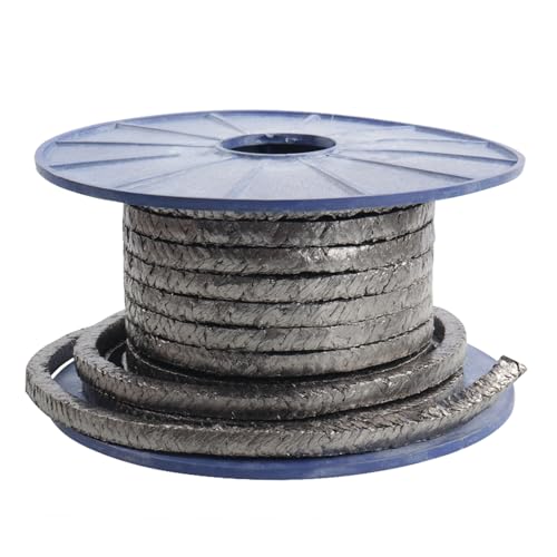 CYJAZNHH Graphit geflochtene Stopfbuchsen-Seil-Verpackung 5 Meter mehrere Größen industrielle Abdichtung(10x10mm) von CYJAZNHH