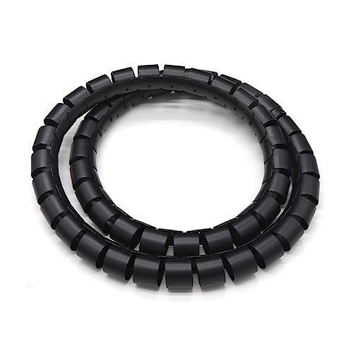 CYJAZNHH PE Spiralkabel Wrap Organizer Protector Tube Multicolor Mehrfache Größen(Black,8MM-3 METERS) von CYJAZNHH