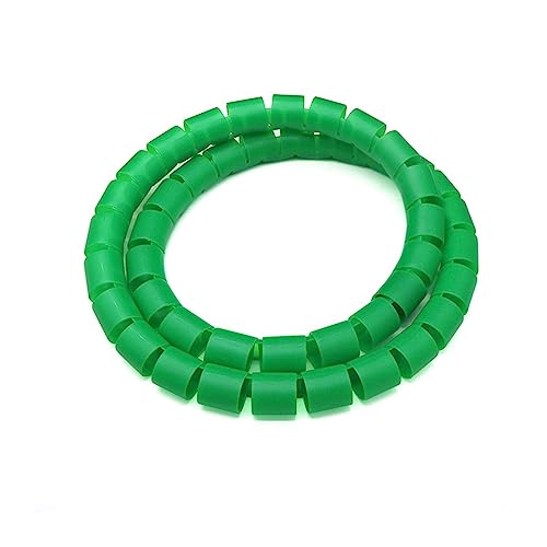 CYJAZNHH PE Spiralkabel Wrap Organizer Protector Tube Multicolor Mehrfache Größen(Green,25MM-1 METER) von CYJAZNHH