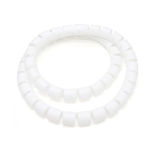 CYJAZNHH PE Spiralkabel Wrap Organizer Protector Tube Multicolor Mehrfache Größen(White,8MM-1 METER) von CYJAZNHH