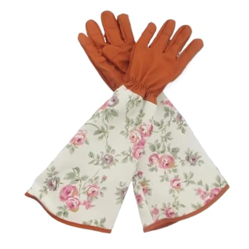 CYJAZNHH Rosenschnitt-Gartenhandschuhe, Durchstichschutz, verstellbares Handgelenk, mehrfarbig(Sunflower Brown) von CYJAZNHH