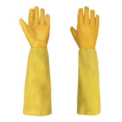 CYJAZNHH Rosenschnitt-Gartenhandschuhe, Gelb, mehrere Größen(X-Large) von CYJAZNHH