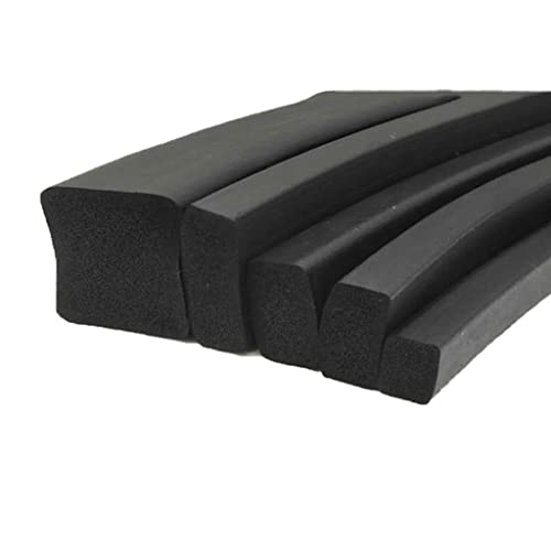CYJAZNHH Selbstklebender schwarzer quadratischer Schaumstoffstreifen 6 mm x 6 mm – 40 mm x 40 mm for Abdichten und Isolieren – 1 Meter lang(20mm*20mm) von CYJAZNHH