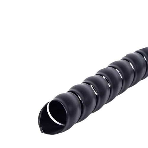 CYJAZNHH Spiralkabel-Organizer-Wrap, 5 Meter, mehrfarbig, mehrere Größen(Black,ID 18mm) von CYJAZNHH