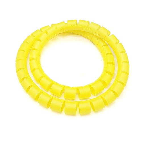 CYJAZNHH Spiralwickel-Kabel-Organizer PE, mehrere Größen, mehrfarbig(Giallo,15MM-1 METER) von CYJAZNHH