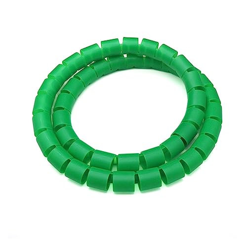 CYJAZNHH Spiralwickel-Kabel-Organizer PE, mehrere Größen, mehrfarbig(Green,30MM-1 METER) von CYJAZNHH