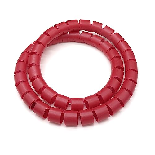 CYJAZNHH Spiralwickel-Kabel-Organizer PE, mehrere Größen, mehrfarbig(Rosso,10MM-5 METERS) von CYJAZNHH
