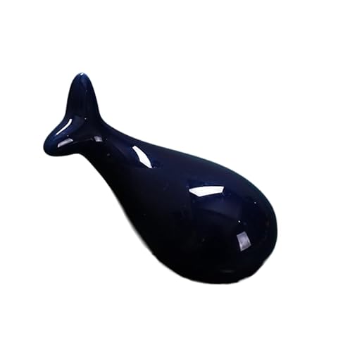 CYJAZNHH Stäbchenablagen & -Halter, 4 stück von Kleine Whale Keramik Essstäbchen Rest Essstäbchen Unterstützung Essstäbchen Kissen Stift Rest Racks(Black) von CYJAZNHH