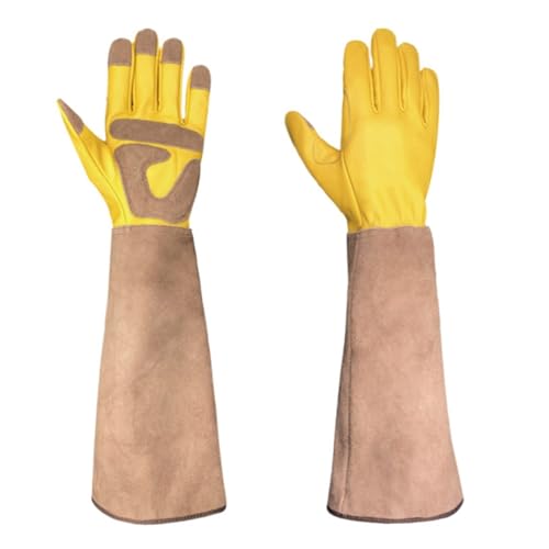 CYJAZNHH Unisex-Gartenhandschuhe for die Rosen- und Dornbuschpflege mit Stulpen(Large) von CYJAZNHH