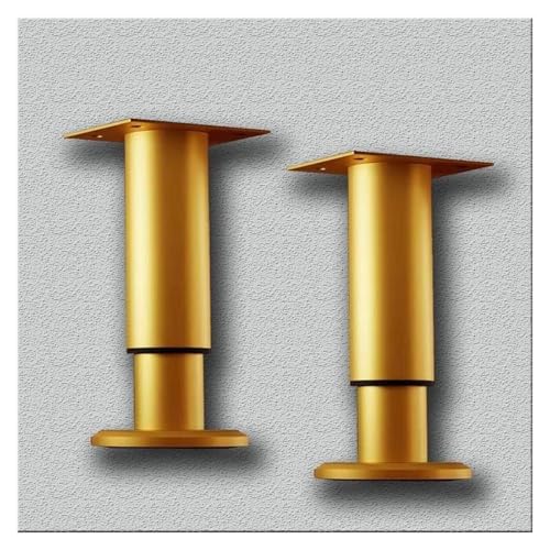 CYJAZNHH Verstellbare Stützbeine for Spülenschrankmöbel, 2er-Pack, mehrfarbig, mehrere Größen(Gold,H 8 12cm(3.1" 4.7")) von CYJAZNHH