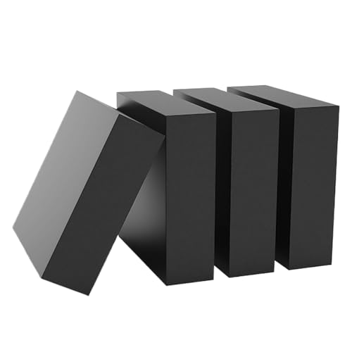 Gummi stoßdämpfende Blöcke, Packung mit 4 stoßdämpfenden Gummiblöcken 100 x 50 mm (2–10 mm)(100x50x3mm) von CYJAZNHH