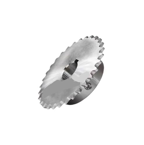 Rollenketten-Ritzel, 04C 304 Edelstahl Industrie-Antriebskettenrad 26T Bohrung 8-20mm(20mm(keyway 6x2.8mm)) von CYJAZNHH