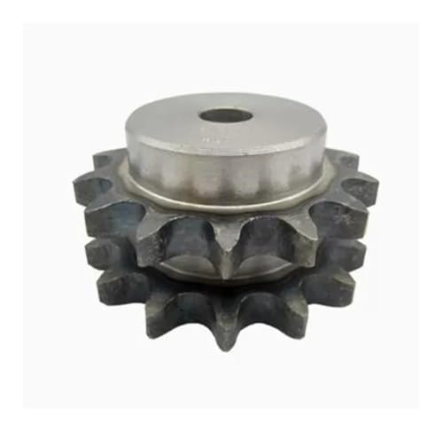 Rollenketten-Ritzel, 1 stücke Industrielle Zweireihige Rollenkette Kettenrad 12-15 Zähne Pitch 19,05mm 45 Stahl(12 Teeth) von CYJAZNHH