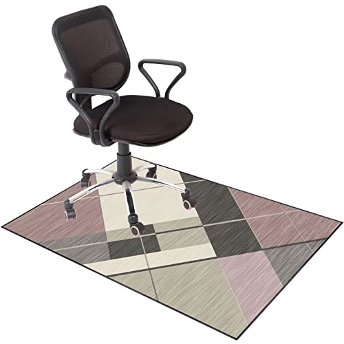 Stuhlmatten für Harte Böden,. Büro Gaming Bodenschutz Stuhl Matte for Teppichboden Hartholz Multicolor Mehrere Größen(B,100 x 120 cm) von CYJAZNHH