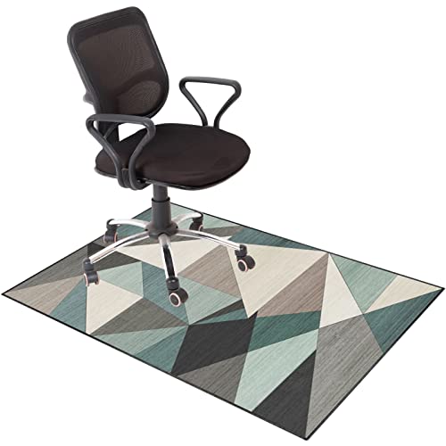 Stuhlmatten für Harte Böden,. Büro Gaming Bodenschutz Stuhl Matte for Teppichboden Hartholz Multicolor Mehrere Größen(G,100 x 140 cm) von CYJAZNHH