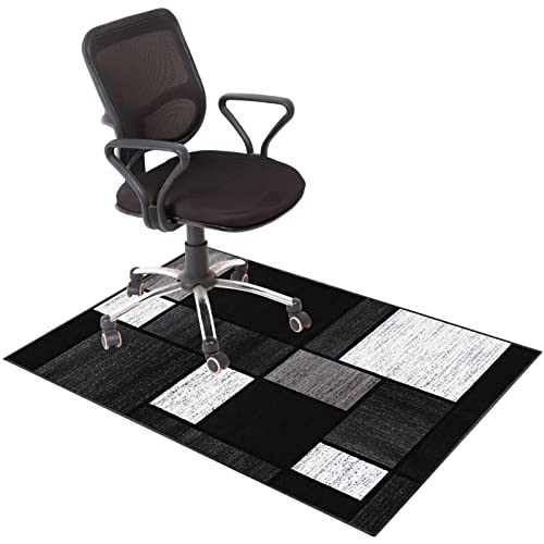 Stuhlmatten für Harte Böden,. Büro Gaming Bodenschutz Stuhl Matte for Teppichboden Hartholz Multicolor Mehrere Größen(I,90 x 140 cm) von CYJAZNHH