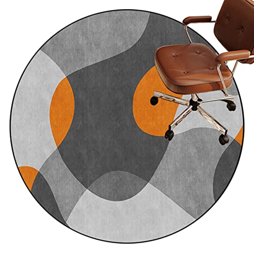 Stuhlmatten für Harte Böden,. Runde Stuhlmatte for Teppich- und Hartholzböden, Mehrfarbig, mehrere Größen(C,140 cm) von CYJAZNHH