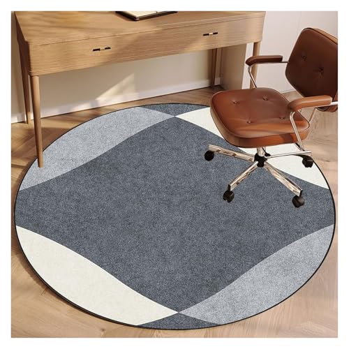 Stuhlmatten für Harte Böden,. Stuhlmatte, Bodenschutz, rund, Kristallvlies, rutschfest, for Teppich, Hartholzboden, Mehrfarbig, mehrere Größen(H,120 cm) von CYJAZNHH