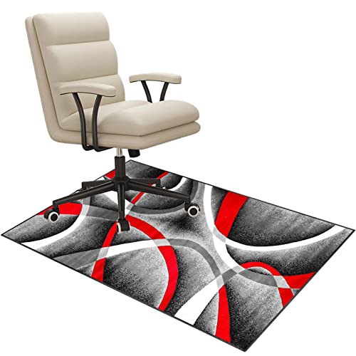 Stuhlmatten für Harte Böden,. Stuhlmatte, Bodenschutz for Hartholzböden, mehrere Größen, rutschfest, geräuschreduzierend(I,80 x 120 cm) von CYJAZNHH