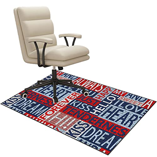 Stuhlmatten für Harte Böden,. Stuhlmatte for Büro-Gaming-Teppich, Hartholzboden, Mehrfarbig, mehrere Größen(E,100 x 120 cm) von CYJAZNHH