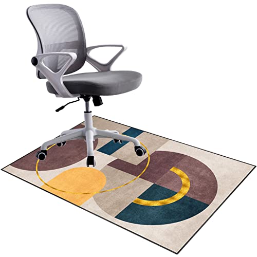 Stuhlmatten für Harte Böden,. Stuhlmatte for Bürospiele, Teppichböden aus Hartholz, Mehrfarbig, mehrere Größen(G,80 x 120 cm) von CYJAZNHH