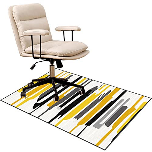 Stuhlmatten für Harte Böden,. Stuhlmatte for Teppiche mit niedrigem bis mittlerem Flor und Hartholzböden, Mehrfarbig, mehrere Größen(H,90 x 120 cm) von CYJAZNHH