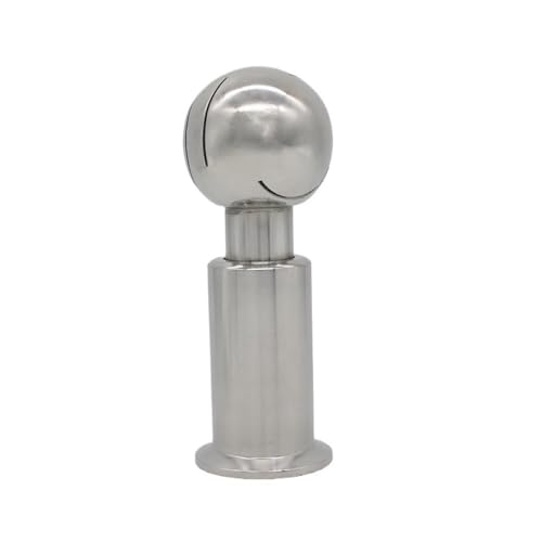 Tri-Clamp Reinigungskugel aus Edelstahl 304, 360-Grad-Drehsprühkugel, Zwinge, Außendurchmesser 50,5 mm und 64 mm, 1 Stück(64mm) von CYJAZNHH