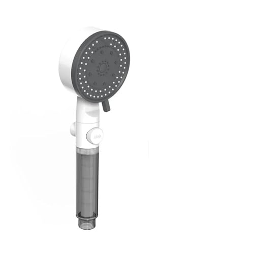 CYJOREYT Kompatibel mit 10 Modi Hochdruck-Duschkopf mit Filter, One Key Stop Water, Handbrause fürs Badezimmer, tragbare Duschdüse, Zubehör(White Set) von CYJOREYT