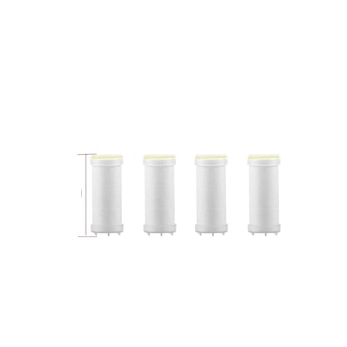 CYJOREYT Kompatibel mit 4 Modi, selbstreinigendem Duschkopf mit Silikonbürste, One-Key-Stop-Wassermassage, Hochdruck-ABS-Duschkopf mit Filter(4Pcs Filter) von CYJOREYT