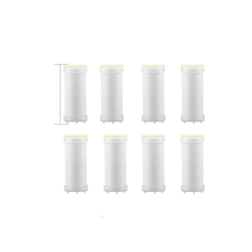 CYJOREYT Kompatibel mit 4 Modi, selbstreinigendem Duschkopf mit Silikonbürste, One-Key-Stop-Wassermassage, Hochdruck-ABS-Duschkopf mit Filter(8Pcs Filter) von CYJOREYT