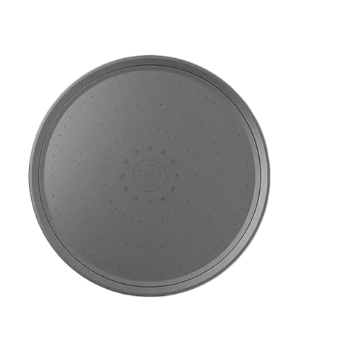 CYJOREYT Kompatibel mit 6 Modi, großem Durchfluss, Supercharge-Regenduschkopf, 230 mm, rund, Hochdruck-Top-Spray, Regenduschkopf, Badezimmerzubehör(Grey with Filter) von CYJOREYT