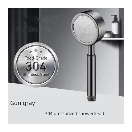 CYJOREYT Kompatibel mit Duschkopf 304 Edelstahl-Duschkopf Hochdruck-Wasserhahn Mijia-Duschset Intelligente Badezimmerartikel Duschzubehör(Gun Gray 1) von CYJOREYT
