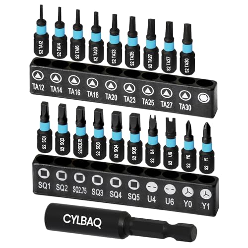 20 Stück Spezial Schraubendreher Bitset für akkuschrauber, 25mm Dreieck Schraubendreher Bits Vierkant Schraubendreher Bits U Typ Tri-Wing Y-Form Sicherheitsbits 1/4" Sechskantschaft Mit Bit Halter 20 Stück Spezial Schraubendreher Bitset für akkuschrauber, 25mm Dreieck Schraubendreher Bits Vierkant Schraubendreher Bits U Typ Tri-Wing Y-Form Sicherheitsbits 1/4" Sechskantschaft Mit Bit Halter von CYLBAQ