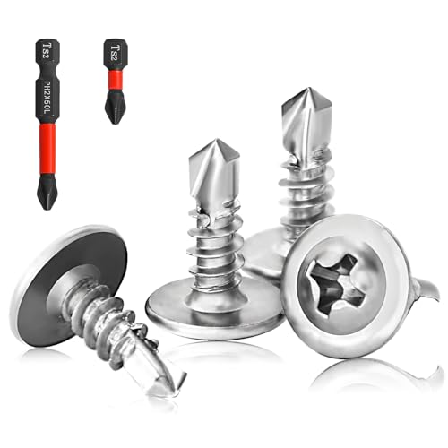 60 Stück Bohrschrauben Selbstbohrende, M4.2 x 13 mm Selbstschneidende Schrauben Metall, Edelstahl Blechschrauben Selbstschneidend, Phillips Kopf Selbst Bohrschrauben mit PH2 Schrauber Bit 60 Stück Bohrschrauben Selbstbohrende, M4.2 x 13 mm Selbstschneidende Schrauben Metall, Edelstahl Blechschrauben Selbstschneidend, Phillips Kopf Selbst Bohrschrauben mit PH2 Schrauber Bit von CYLBAQ