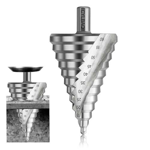 REDAN HSS Spiralnut Stufenbohrer Bithalter Konusbohrer 6-60mm von CYLBAQ