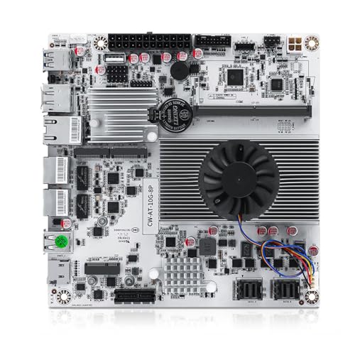 8-Bay 10G NAS Motherboard Intel N150 1 * 10G(AQC113C) 2 * 2.5G LANs 2*NVMe 2*SFF-8643 to 8*SATA3.0 Firewall Mainboard PCIex1,Type-C,ITX Mainboard,Barebone No RAM/Storage/System von CYMINILMDPC