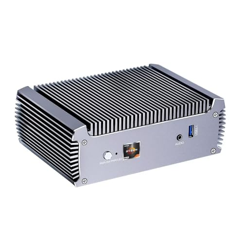 CYMINILMDPC Firewall Router Lüfterloser Mini PC Ryzen 7 5800U (bis zu 4,4 GHz) 8 Kerne 16 Threads Micro PC Server Barebone PC 2 LAN Router Gaming Computer Win11 2x4K WiFi6,2*DMI2.0 von CYMINILMDPC