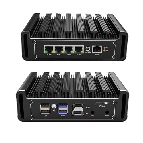 CYMINILMDPC Micro Firewall Appliance,J4125 Fanless Mini PC,4X 2.5G i226-V, Proxmox AES-NI, Soft Router & Micro Appliance von CYMINILMDPC