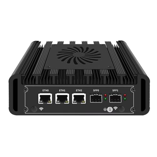 CYMINILMDPC Mini PC Firewall,N150,2x10G SFP,3x2.5G i226-V LAN, DDR5 RAM,OPNsense/Proxmox Ready,Low Power Fanless Desktop,No Ram No Storage von CYMINILMDPC