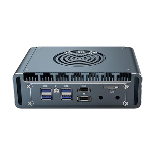CYMINILMDPC Router-Firewall Alder Lake N100 Aluminium-Micro-PC mit Belüftung 4X i226 Firewall-Micro-PC PVE-Computer Firewall Mini-PC, HDMI/DP/2,5G LAN von CYMINILMDPC