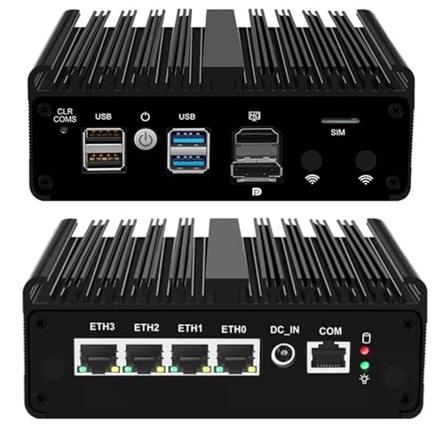 CYMINILMDPC Router Solid Firewall Appliance,N150 Fanless Mini PC 4X i226-V 2.5G Soft Router Proxmox OPNsense,Barebone von CYMINILMDPC