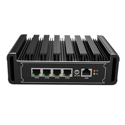 CYMINILMDPC Solid Firewall Mini PC,Alder Lake N100, 4X 2.5G,i226-V LAN, lüfterloses Design, DDR4 RAM, Proxmox/AES-NI Unterstützung, ideal für Home Office & Netzwerksicherheit von CYMINILMDPC