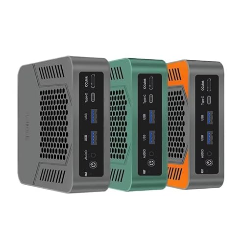 CYMINILMDPC Mini PC Gaming Desktop Ryzen 9 7940HS (bis zu 5.2GHz) 2xDDR5 USB4.0 NVMe 2 LAN Win 11 Pro WiFi6 BT5.2/ HDMI2.1/DP2.1/1 x OCuLink/RJ45 2.5G,64GB DDR5 4TB NVMe von CYMINILMDPC