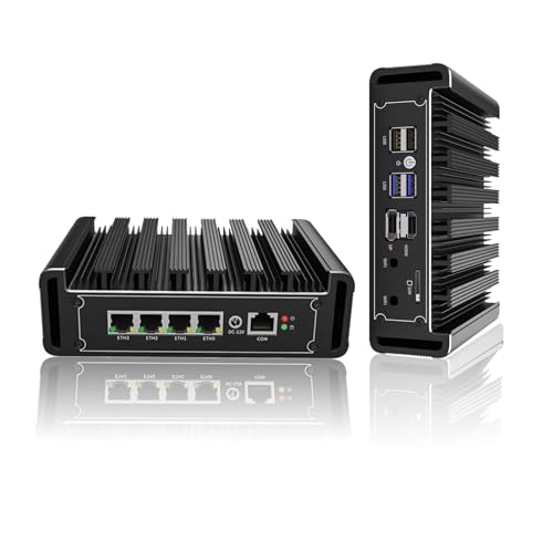Firewall Hardware Intel N150（Upgraded N100 Fanless Mini PC | 4X 2.5G i226-V LAN | DDR5 4800MHz | M.2 NVMe + SATA,Firewall Appliance,VPN Router,Support pfSense,OPNsense von CYMINILMDPC