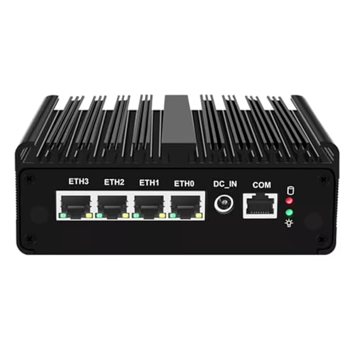 Intel N150 Micro Firewall, Mini-PC-Firewall-Router, 4x2,5G i226-V LAN, Lüfterloses Design, VPN-Router pfSense, OPNsense, Industrieller Barebone-Computer von CYMINILMDPC